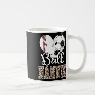 Byll Nannie Herz Bysebyll Fußball Nannie Leopard  Kaffeetasse