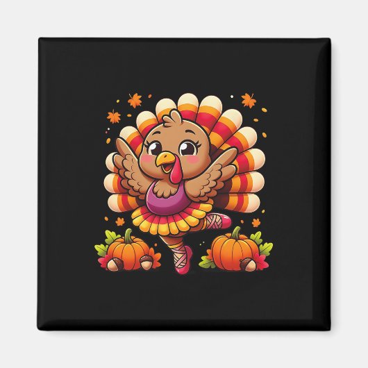 Byllet Turkey Byllet Dancer Fall Dance Girls Danke Magnet (Vorne)