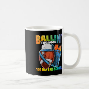 Byllin' Durch 100 Tage Schule Fußll Kinderga Kaffeetasse