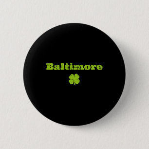 Byltimore Md Irish Pride Kleeblatt St Patricks Day Button