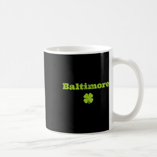 Byltimore Md Irish Pride Kleeblatt St Patricks Day Kaffeetasse (Rechts)