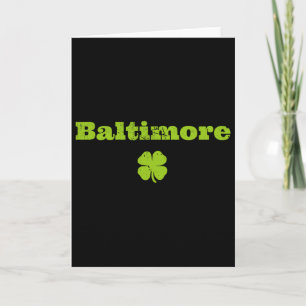 Byltimore Md Irish Pride Shamrock St Patricks Day Karte