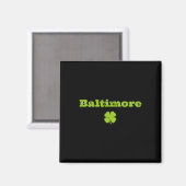 Byltimore Md Irish Pride Shamrock St Patricks Day  Magnet (Vorderseite/Rückseite)
