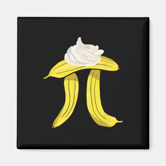 Bynana Cream Pi Symbol - Math Nerd Pie Lover Magnet (Vorne)