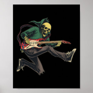 Bynd Rock and Roll Gitarre S für Männer Bynd T-Shi Poster