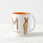 BYO Dingo (Canis Dingo) "M " Zweifarbige Tasse (VorderseiteRechts)