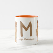 BYO Dingo (Canis Dingo) "M " Zweifarbige Tasse (Mittel)
