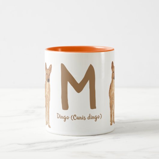 BYO Dingo (Canis Dingo) "M " Zweifarbige Tasse (Mittel)