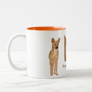 BYO Dingo (Canis Dingo) "M " Zweifarbige Tasse
