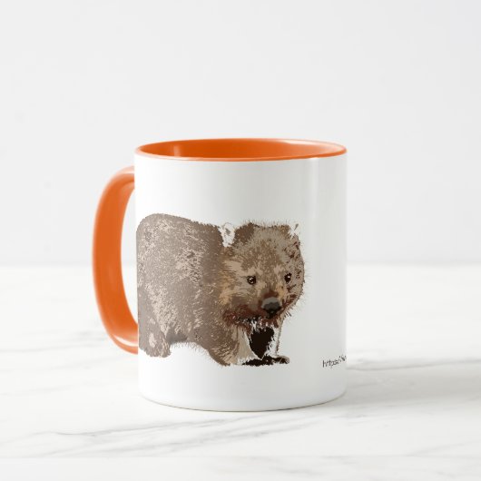 BYO Wombat (Vombatus ursinus) "L " Tasse (Vorderseite Links)