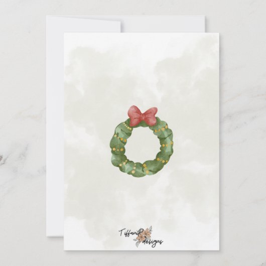 BYOB Charcuterie Board Christmas Party Invite Einladung (Rückseite)