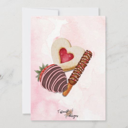 BYOB Charcuterie Board Galentine Party Einladung (Rückseite)