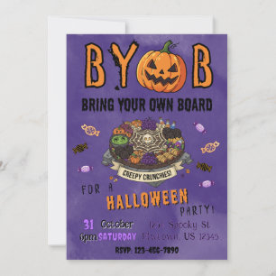 BYOB-Charcuterie-Board-Halloween-Party-Einladung Einladung