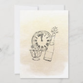 BYOB Charcuterie Board New Years Eve Party Invite Einladung (Rückseite)