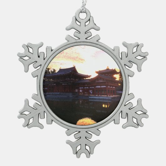 Byodo in Kyoto, Japan #1 Snowflake Ornament (Vorderseite)