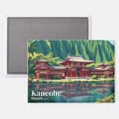 Byodo-In-Tempel USA Magnet (Vorderseite/Rückseite)