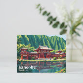 Byodo-In-Tempel USA Postkarte (Stehend Vorderseite)