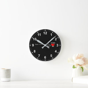 Bypass-Operation am offenen Herzen Überlebender ei Runde Wanduhr