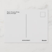 Byram Swinging Bridge in Byram Mississippi Postkarte (Rückseite)