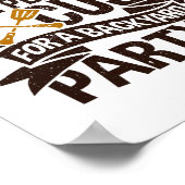 Byrbecue, die perfekte Entschuldigung für ein Part Poster (Ecke)