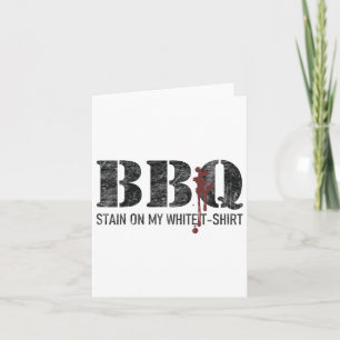 Byrbecue Stain auf meinem Weißen 2 Karte