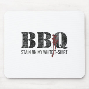 Byrbecue Stain auf meinem Weißen 2 Mousepad