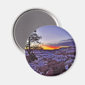 Byrce Canyon Sunrise Morning Winter Magnet (Vorderseite/Rückseite)