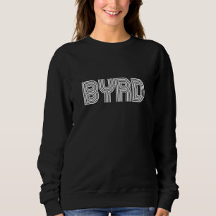 Byrd Name Familie Retro 70er 80er Streifen Sweatshirt