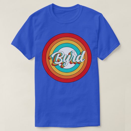 Byrd Name Shirt Vintag Byrd Circle (Design vorne)