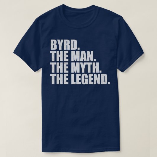 ByrdByrd Familienname Byrd Nachname Byrd Nachname T-Shirt (Design vorne)