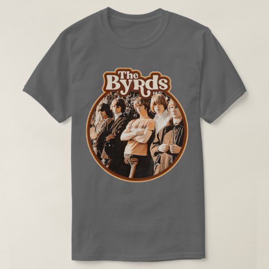 Byrds 70er Sepia Tone T-Shirt (Design vorne)