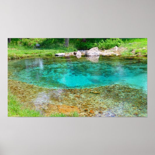 Byrds Mill Spring - Color Saturated Poster (Vorne)