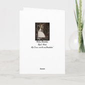 Byrds Wort-Kerzen auf Schwarzem Karte (Rückseite)