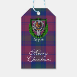 Byres schottisches Clan-Tartan & Wappen Geschenkanhänger