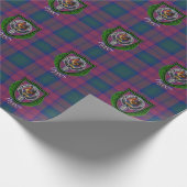 Byres Scottish Clan Tartan & Crest Geschenkpapier (Ecke)