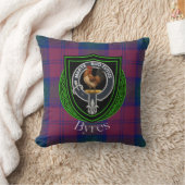 Byres Scottish Clan Tartan & Crest Kissen (Decke)