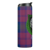 Byres Scottish Clan Tartan & Crest Thermosbecher (Nach links gedreht)