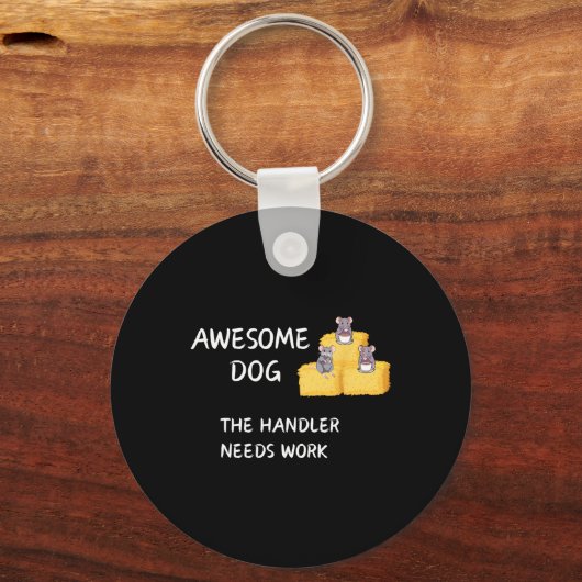 Byrn Hunt - Kaffee - Phantastischer Hundehandler b Schlüsselanhänger (Vorderseite)