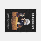 Byrn Hunt Lover - Niedlicher Rat und Dandie Dinmon Fleecedecke (Vorderseite (Horizontal))