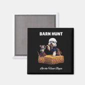 Byrn Hunt Lover - Niedlicher Rat und Dandie Dinmon Magnet (Vorderseite/Rückseite)