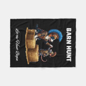 Byrn Hunt Lover - Niedlicher Rat und Grenzschutz Fleecedecke (Vorderseite (Horizontal))