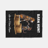 Byrn Hunt Lover - Niedlicher Warriorrat und amerik Fleecedecke (Vorderseite (Horizontal))