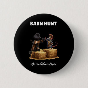 Byrn Hunt Lover - Niedlicher Warriorrat und Schwar Button