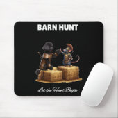 Byrn Hunt Lover - Niedlicher Warriorrat und Schwar Mousepad (Mit Mouse)