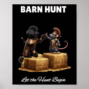 Byrn Hunt Lover - Niedlicher Warriorrat und Schwar Poster