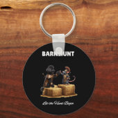 Byrn Hunt Lover - Niedlicher Warriorrat und Schwar Schlüsselanhänger (Vorderseite)