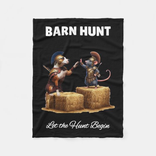 Byrn Hunt Lover - Rat und Staffordshi, Niedlicher Fleecedecke (Vorderseite)