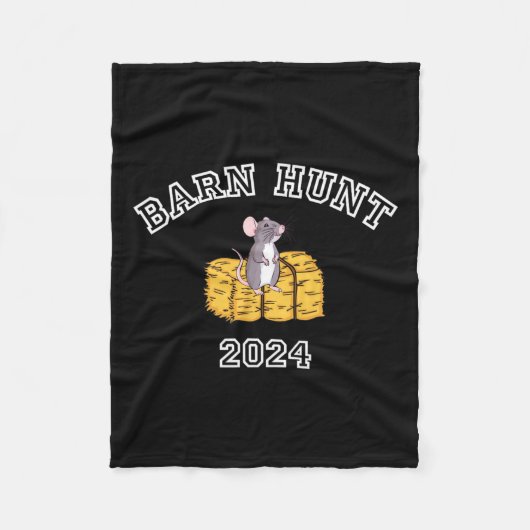 Byrn Hunt Lover - Rn Hunt 2024 mit Niedlicher Ratt Fleecedecke (Vorderseite)