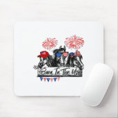 Byrn in den USA Pferde Sonnenpferd 4. Juli Mousepad (Mit Mouse)