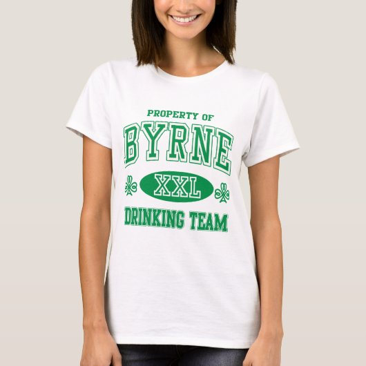 Byrne Irish Drinking Team T-Shirt (Vorderseite)